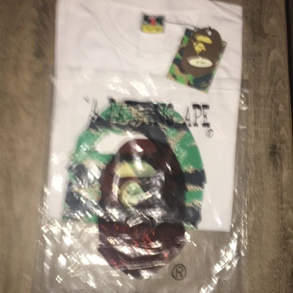 HP๐ Tiger Camouflage Ape Head Short Sleeve Shirt - Picture 4 of 6